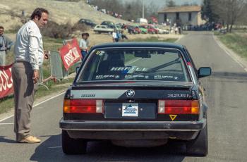 Joan Pou y Jordi Nogués (Porsche 911 SC), tercer de la Pujada a Sant Bartomeu de 1990 /  Foto: Jordi Puig/El 9 Nou